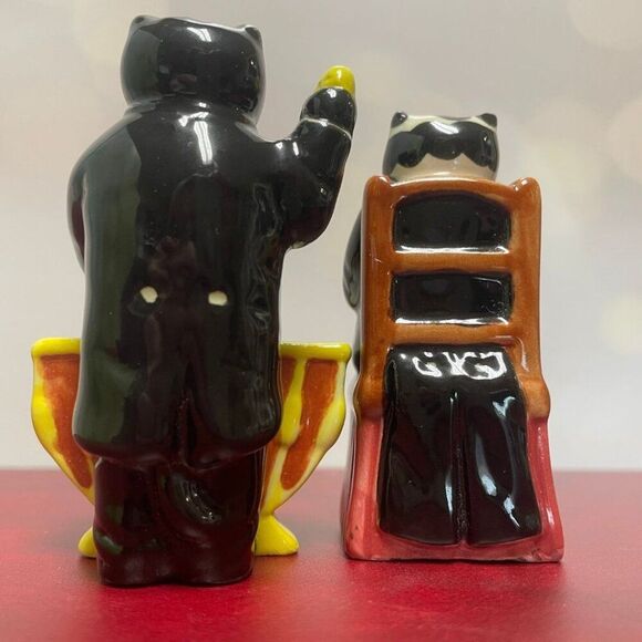Vintage 1950s C.I. Orchestra Cats Salt & Pepper Shakers – Made in the - Picture 4 of 11